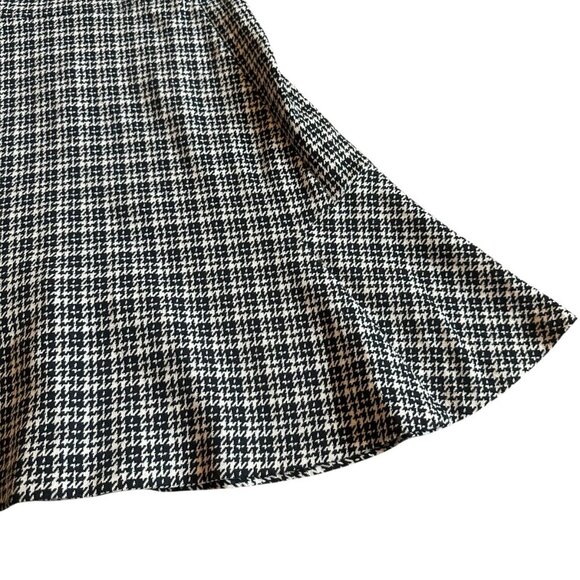 Theory Nikay Houndstooth Fit & Flare Dress Short Sleeve Stretch Size 8 Women's - Picture 7 of 12
